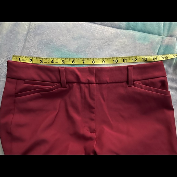 NEW Comfort Stretch Skinny Ankle Pant in Rich Raspberry Sz 4 WHBM - Picture 9 of 11